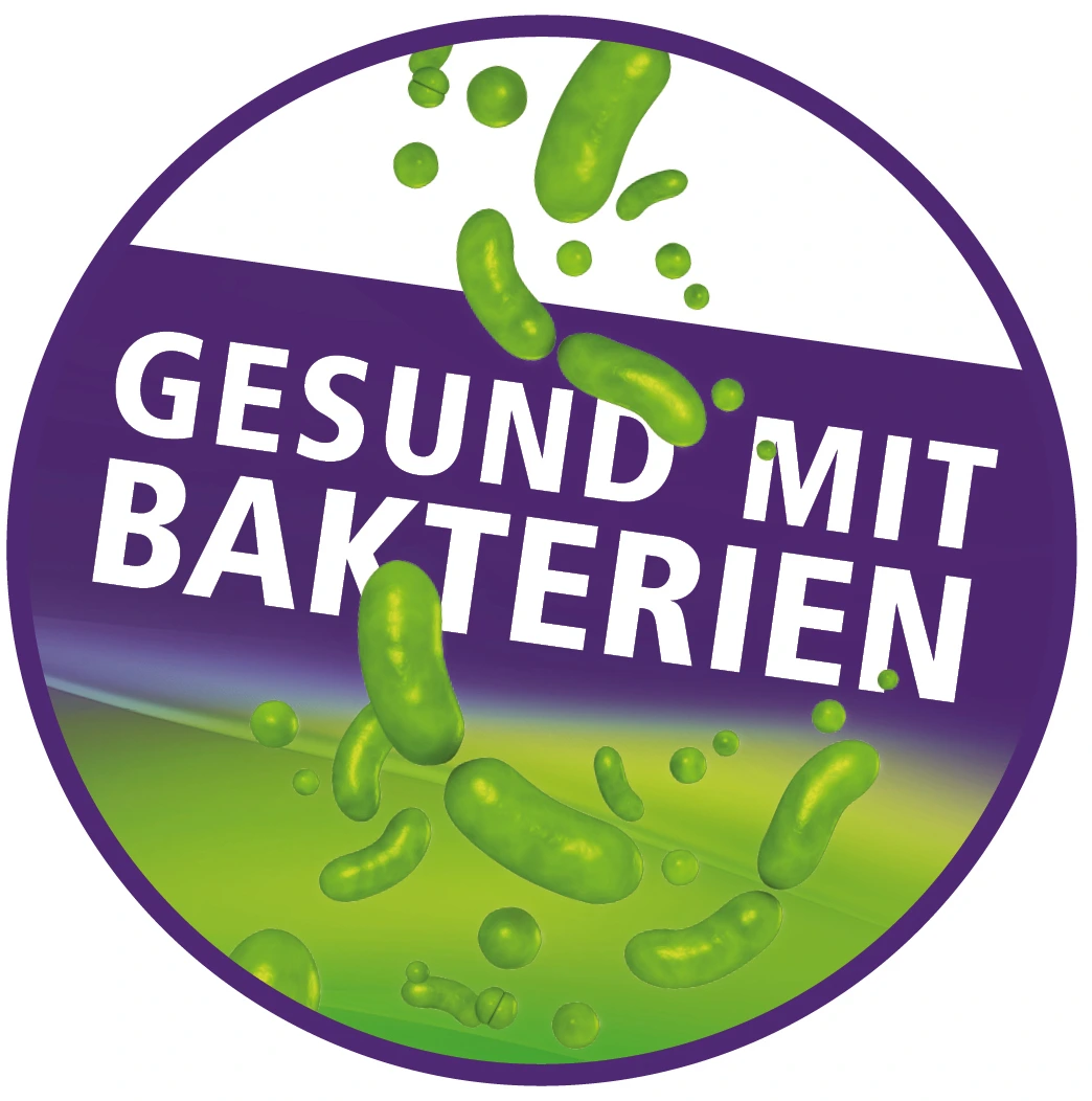 Text Button zum Thema: Gesund mit Bakterien Text Button zum Thema: Gesund mit Bakterien